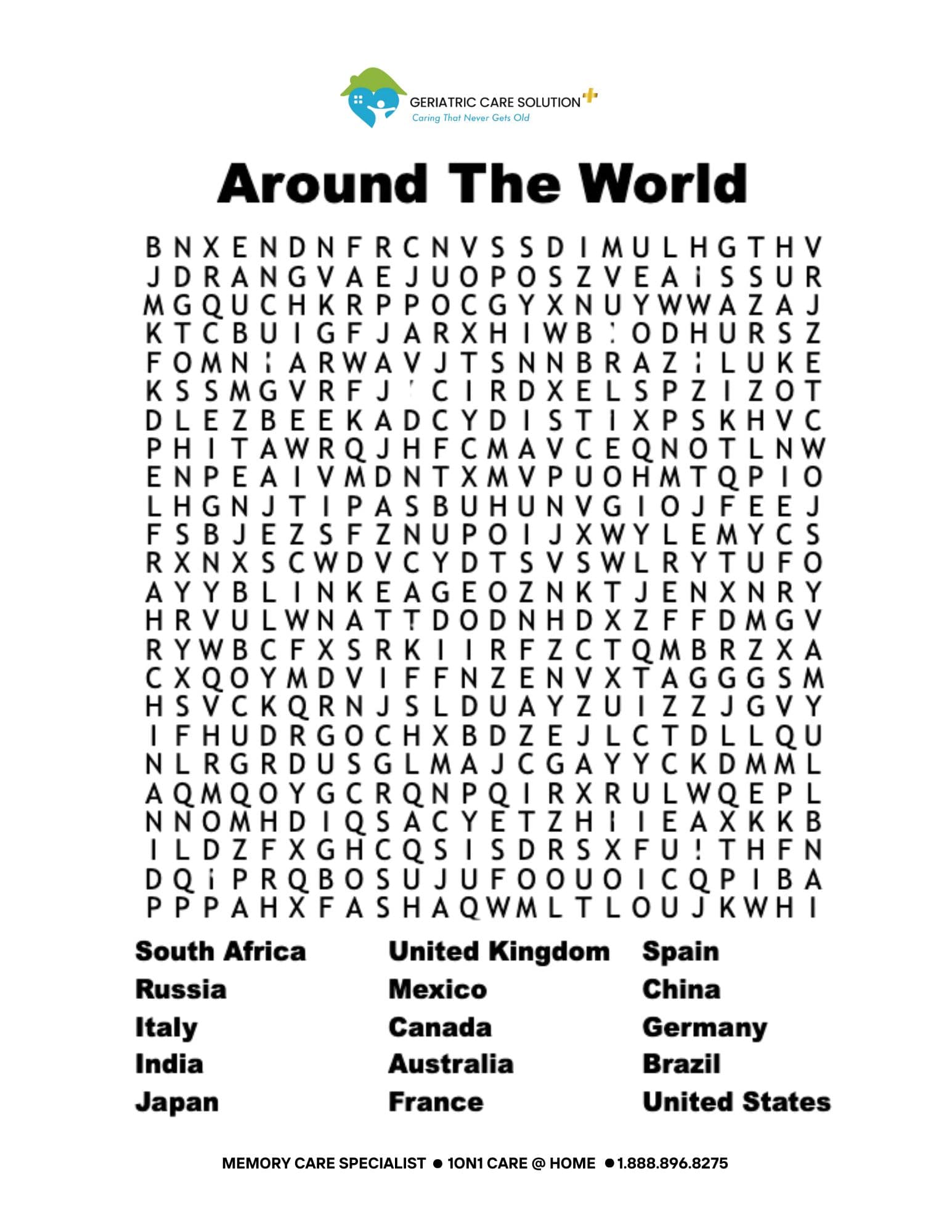 Word Search All Around