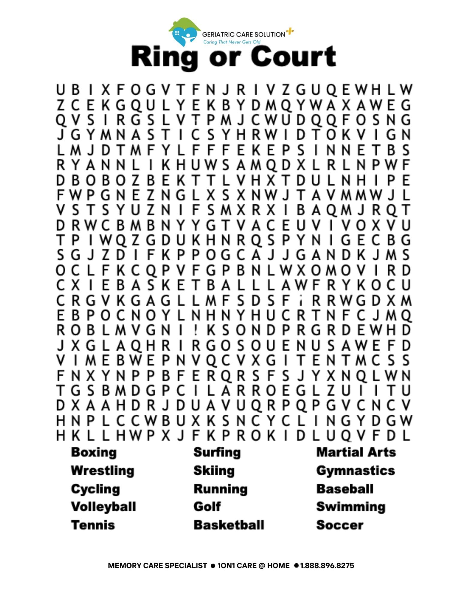 Word Search All Around